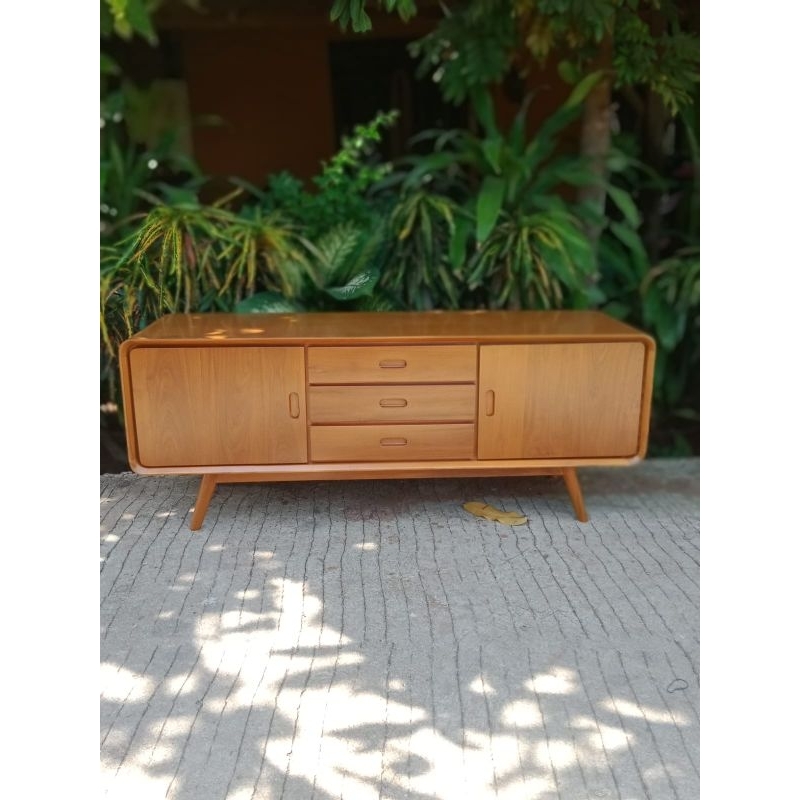 Bufet tv retro minimalis - meja tv retro minimalis - meja tv jati solitd