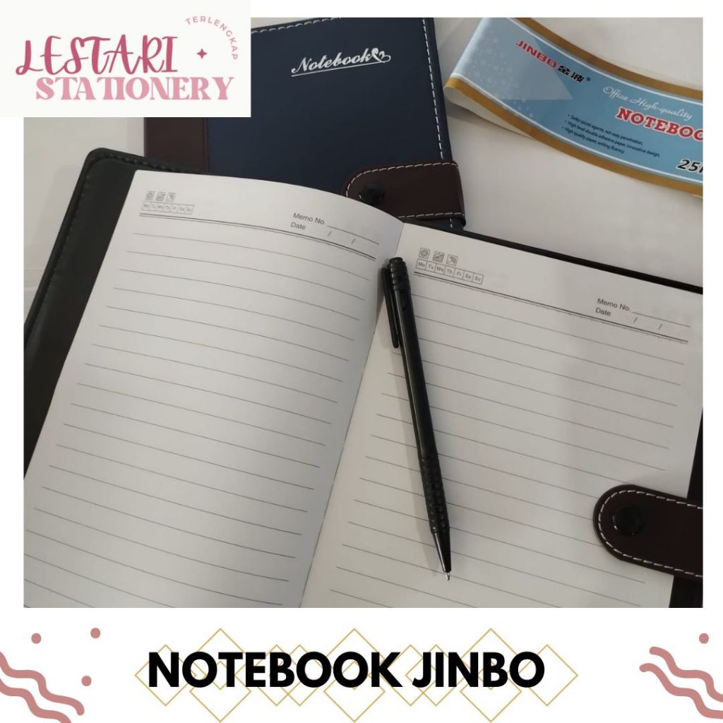 

Buku Notebook Jinbo 25K /Buku Catatan/Notes/Agenda kerja Lestari Stationery