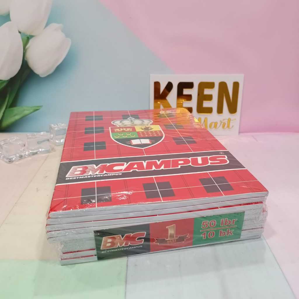 

HJK (10Pc) Buku Tulis Kampus Merek BMC Isi 36 Lembar PANJANG BESAR
