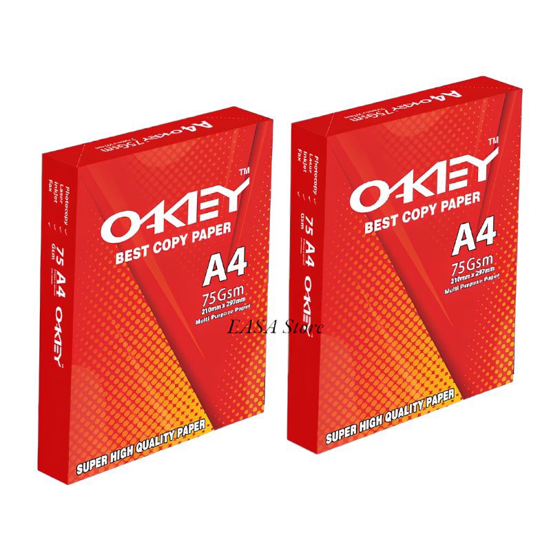 

Kertas HVS Okey A4 Ecer 10 Lembar Putih Kiky Sidu Papper One