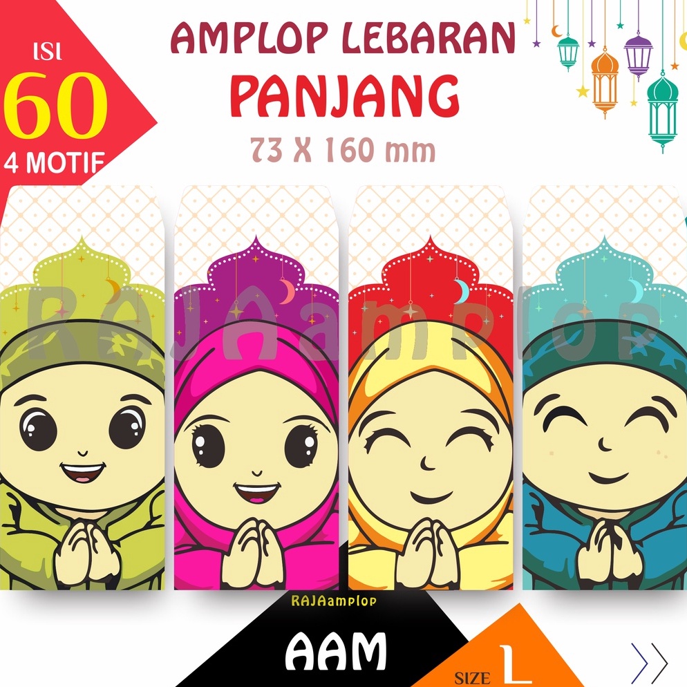 

KODE P96D ProMo RAJA Amplop Paket 642 lbr Angpao Lebaran Idul Fitri BESAR