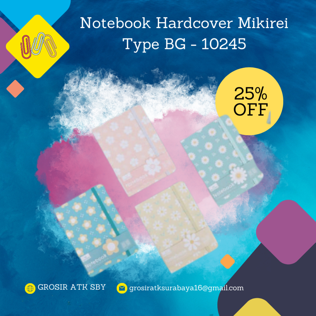 

Notebook Hardcover Buku Agenda Premium Merk Mikirei Ukuran A5 Dan A6