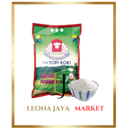 

LJ MARKET BERAS PREMIUM SENTRA RAMOS CAP TOPI KOKI 5 KG