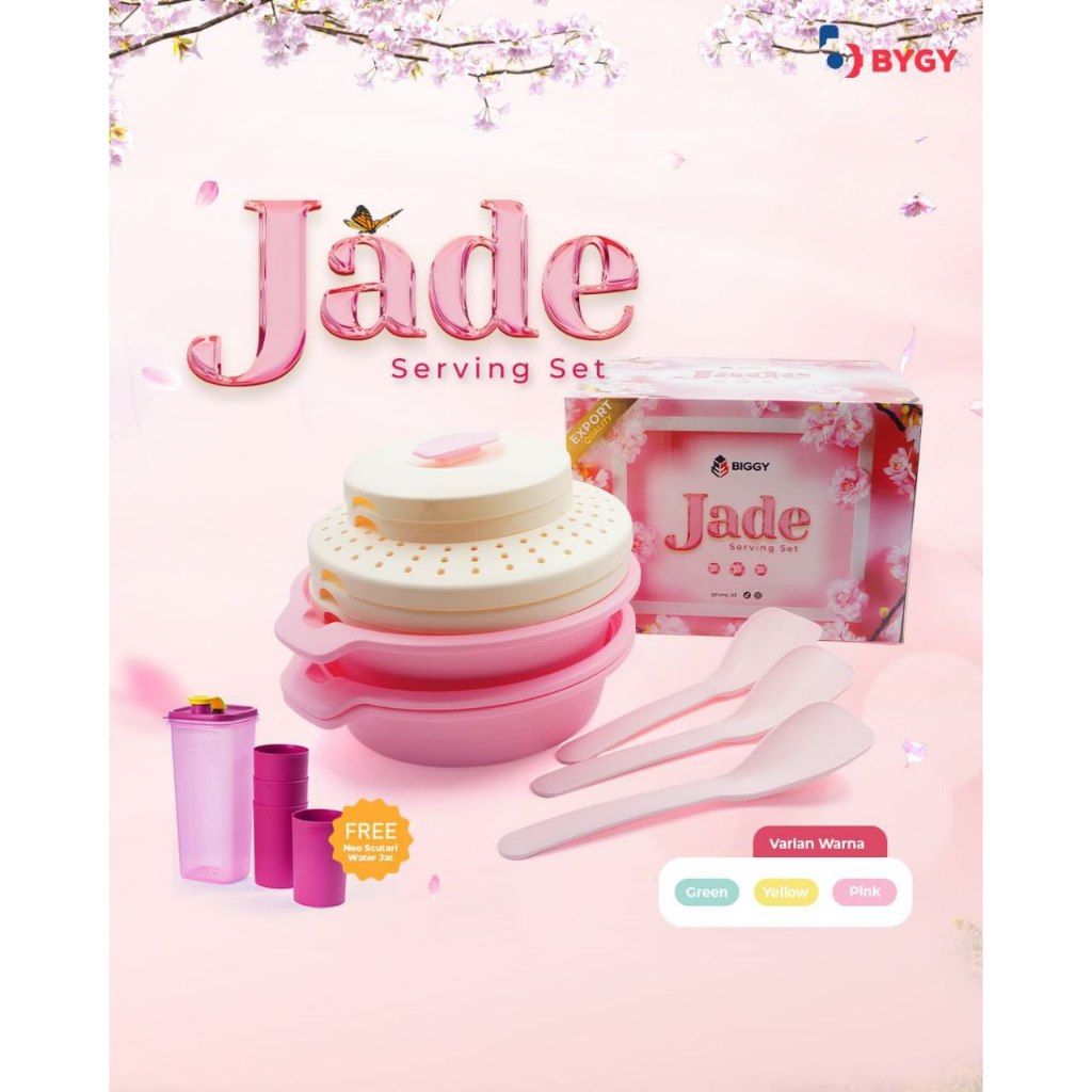 TSSJ Prasmanan Set Jade BYGY Isi 7Pcs | Basi Baskom Nasi Set 7in1 Plastik BPA FREE Food Grade Biggy 