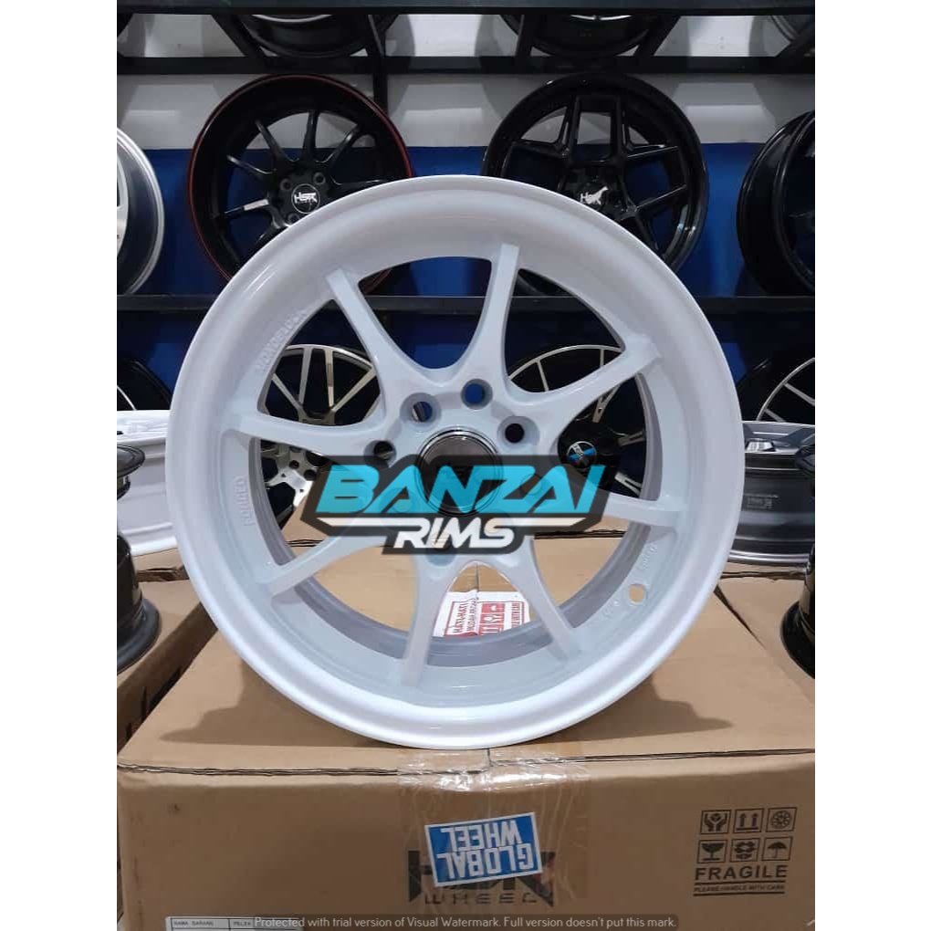 Velg Mobil Racing Hsr Hiroshima Ring 14 Model Ce28 Cocok Untuk Avanza Agya Calya Sigra Xenia Brio dl