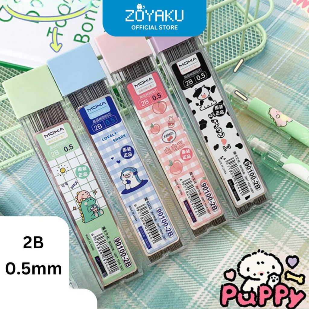 

(100pcs) Refill Pensil Mekanik 2B 0.5mm Isi Pencil Karakter Kartun Lucu STY7059