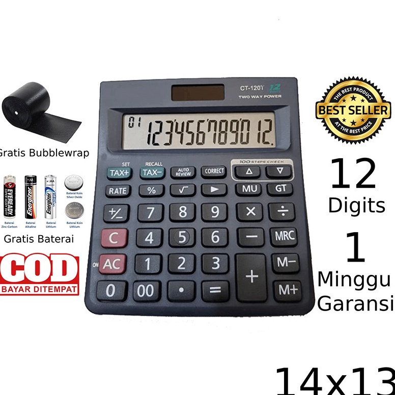 

KODE H73I Kalkulator CITIZEN 12T 12 Digit Kakulator Dagang Kalkulator check Calculator 12 Digit