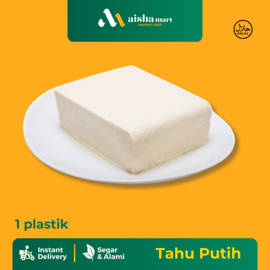 

TAHU PUTIH BESAR LEZAT / 1 plastik / AISHA MART SURABAYA