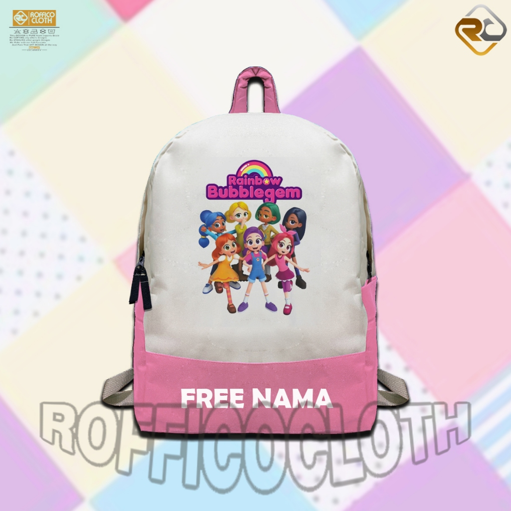 TAS RANSEL ANAK TAS SEKOLAH ANAK RAINBOW BUBBLEGEM