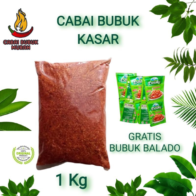 

CABAI BUBUK MURAH GILING KASAR GRATIS BUBUK BALADO