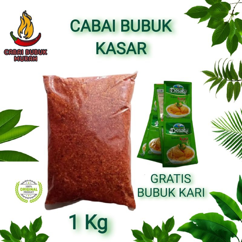 

CABAI BUBUK MURAH GILING KASAR GRATIS BUBUK KARI