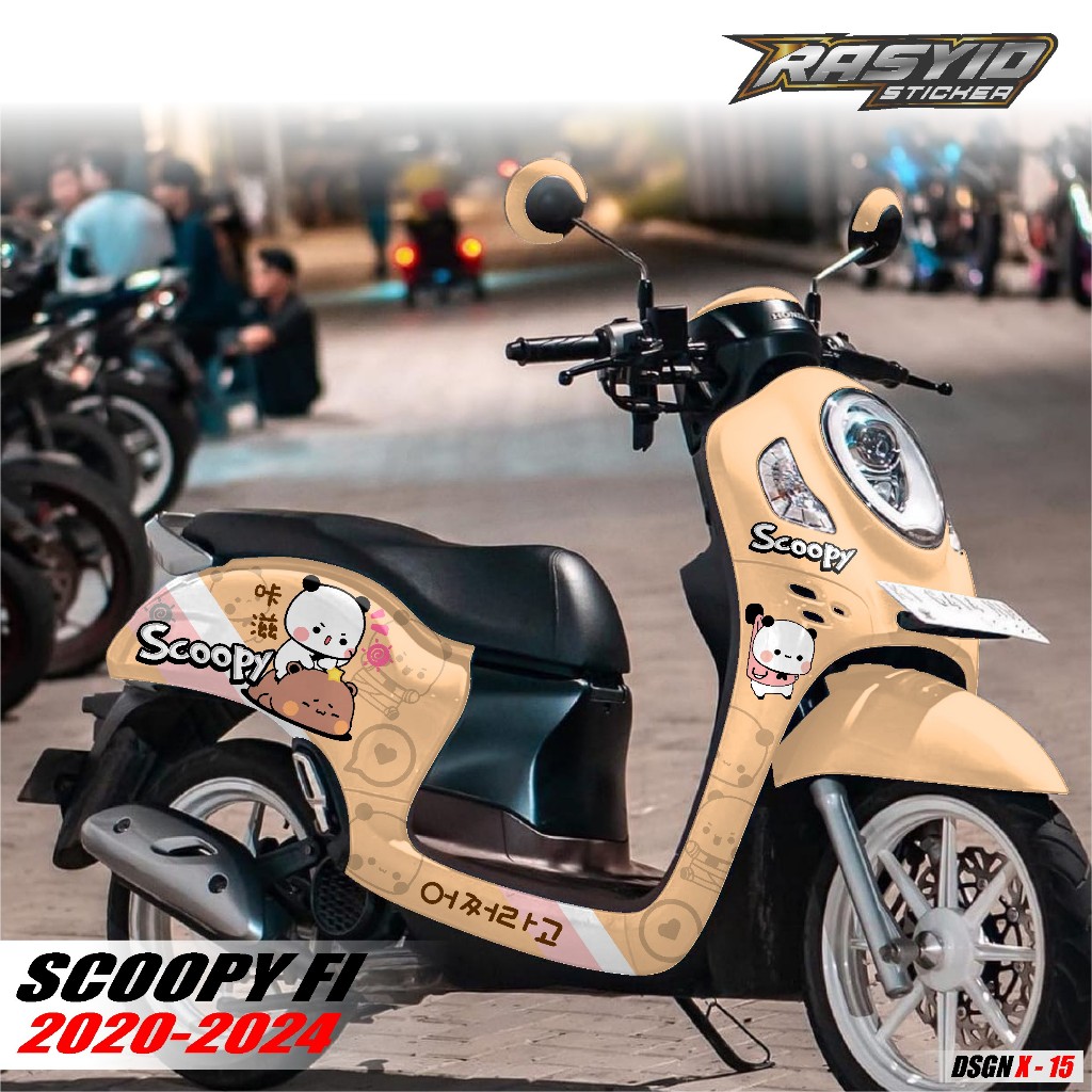 COD Sticker Decal Full Body Motor Honda Scoopy Tahun 2020 2021 2022 2023 2024 Decal Scoopy BTS BT21 