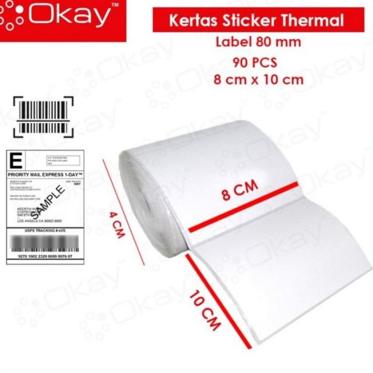 

Sekarang Irit Okay Kertas label sticker PER PCS ISI 9 PCS 8X1 mm untuk printer Label