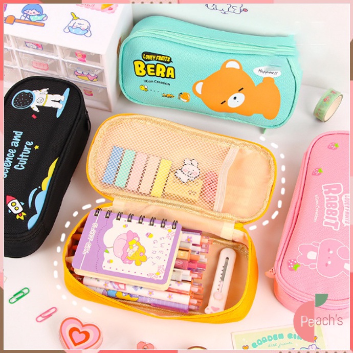 

Paket Surprise PEACHs S5832 Tempat Pensil Resleting Lucu Pencil Case Cartoon Tempat Pensil Model Terbaru Kotak Alat Tulis Korea Motif Lucu
