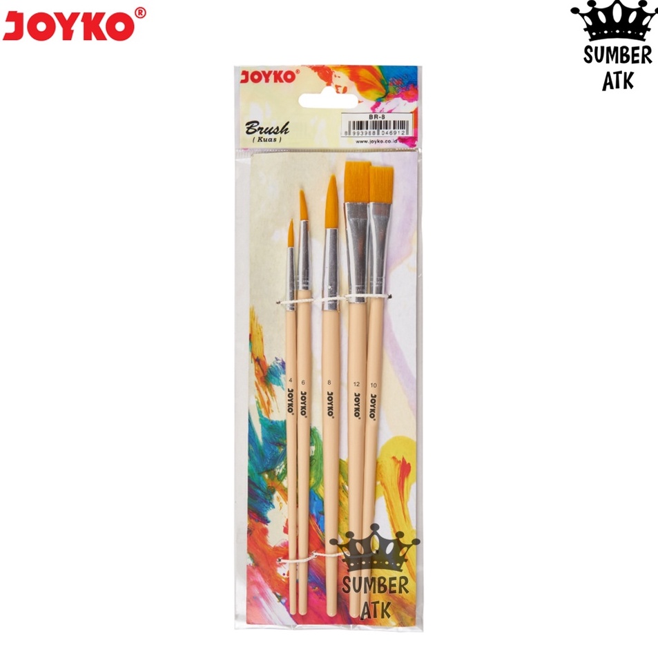

Grosir Istimewa Brush Kuas Cat Air Cat Minyak Lukis Acrylic Joyko BR8