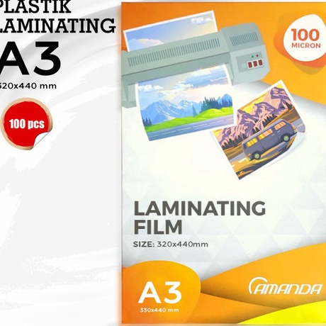 

Fast Payment Plastik Laminating Press Amanda A3 1 MICRON Size 32 x 44 mm Murah Berkualitas