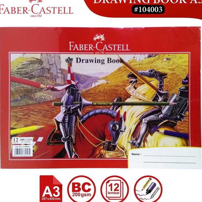 

Murah Berkualitas BUKU GAMBAR A3 FABER CASTELL DRAWING BOOK KERTAS LUKIS TEBAL 2 GSM