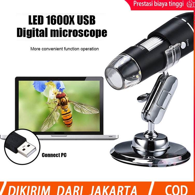 

Penjualan Mutu BisaCOD Multifunctional Digital Microscope 16X High Definition USB Micro Scope Camera