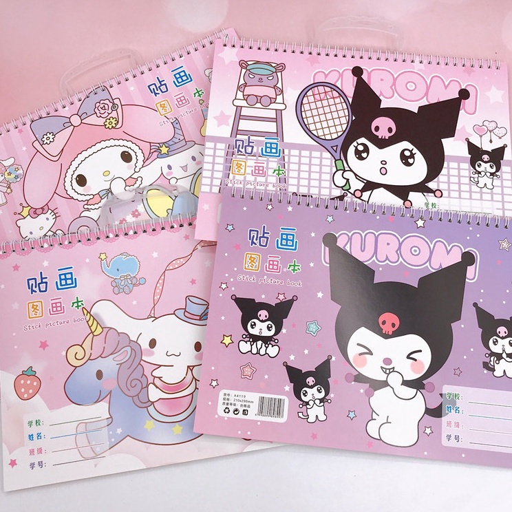

Top Limited Yunita BUKU GAMBAR STICKER SANRIO A4 BUKU GAMBAR ANAK SEKOLAH CINNAMOROLL KUROMI MELOY