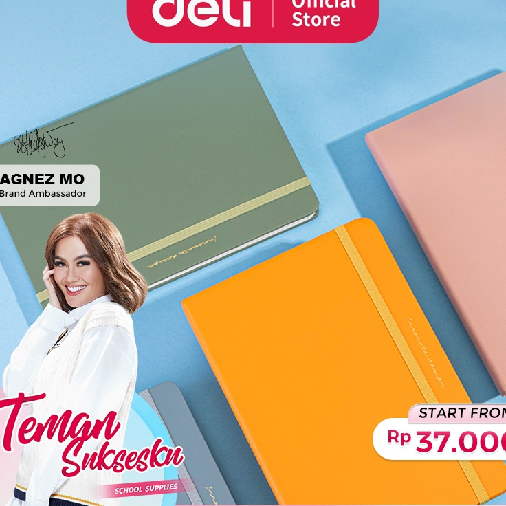 

Spesial Sale Deli Leather Cover Notebook Buku Catatan Cover Kulit A5 96 Lembar Warna Pastel 22295