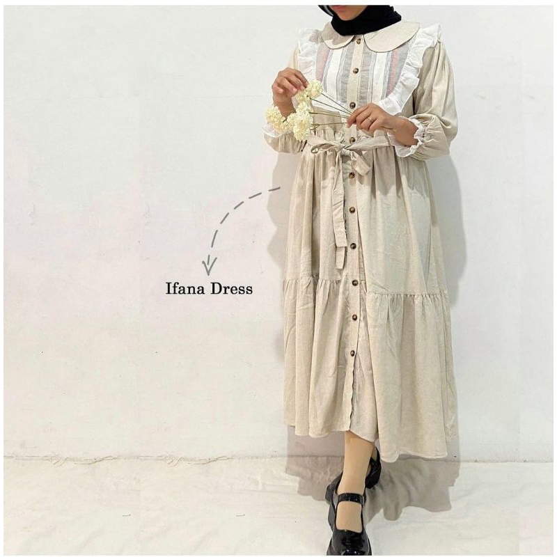 ifana MIDI dress linen premium