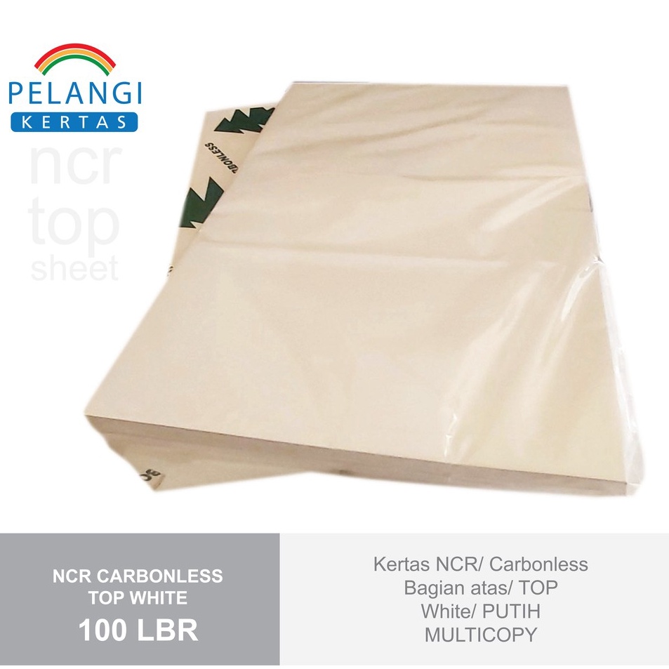 

Update Hemat Kertas NCR FolioF4 TOP Putih Bagian Atas 1 Lembar Multicopy