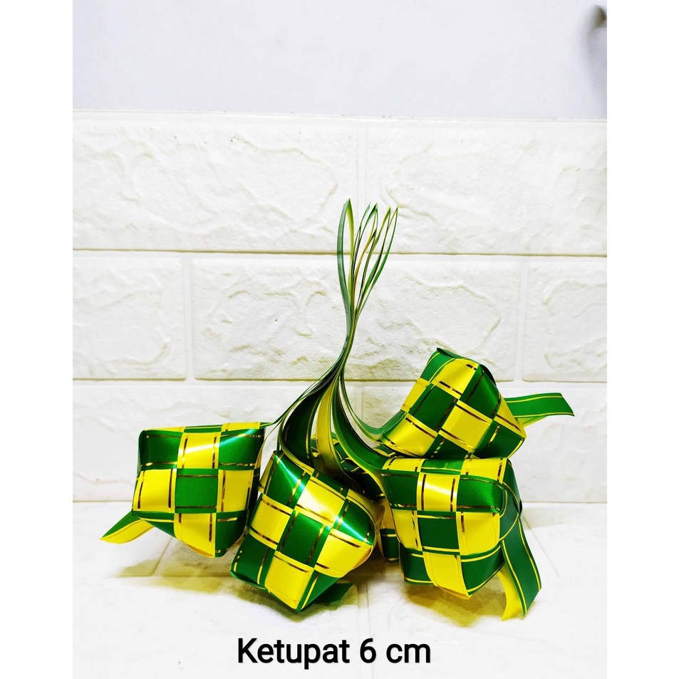 

Grosir Menarik 6 pcs Ketupat enam ketupat Sedang Ketupat Lebaran Hijau Kuning