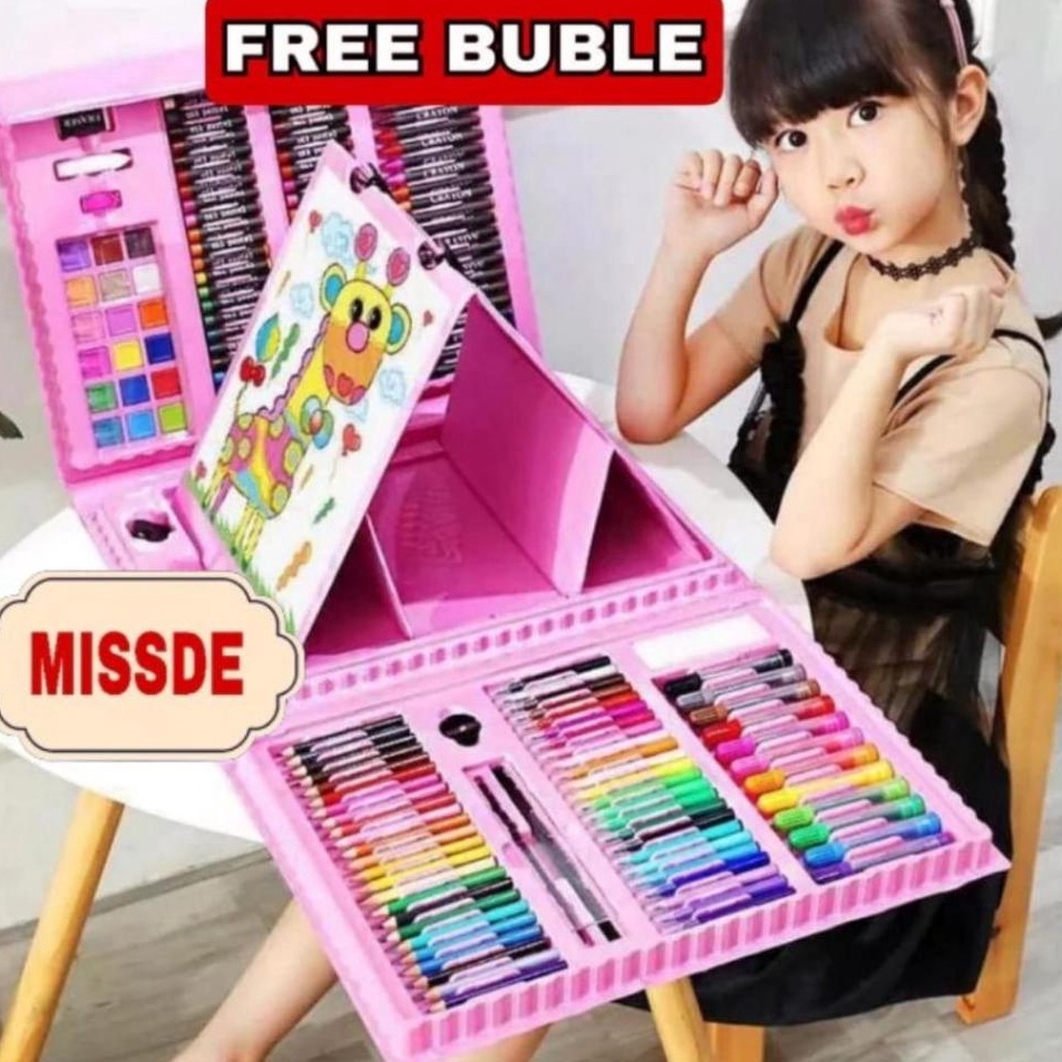 

Murah Baru Art Full Set Crayon 28 pcs Krayon Alat Lukis Anak Pensil Warna Cat Air Perlengkapan Mewarnai Set 15 pcs