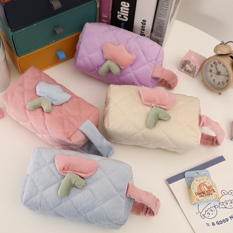 

Super Produsen Mismi Melly Pencil Case Kotak Pensil Sekolah Korduroi Stylish Cute Tas Pouch Makeup Perempuan Trendy PC2M