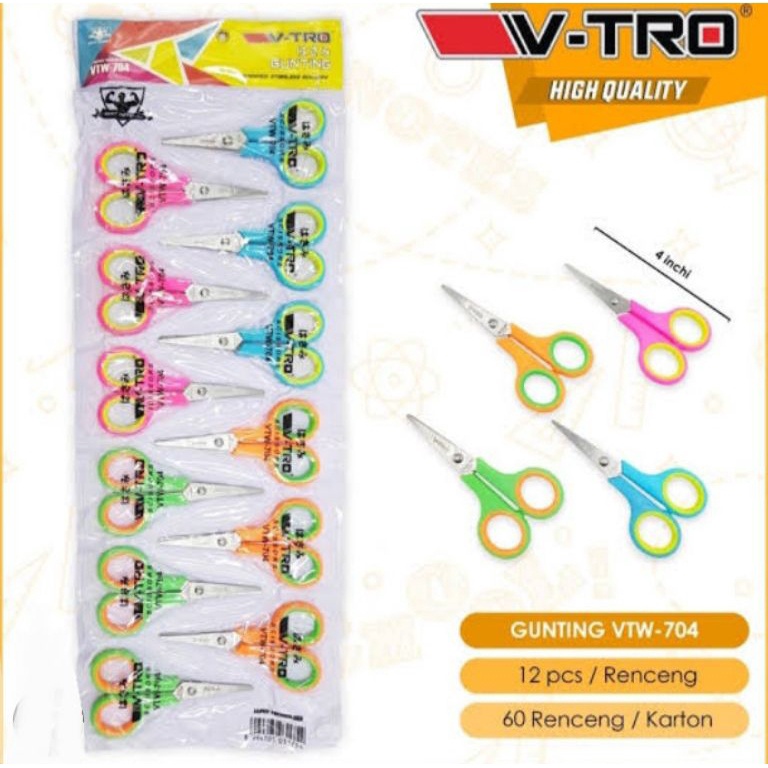 

KODE L79X GUNTING WARNA ISI 12 PCS