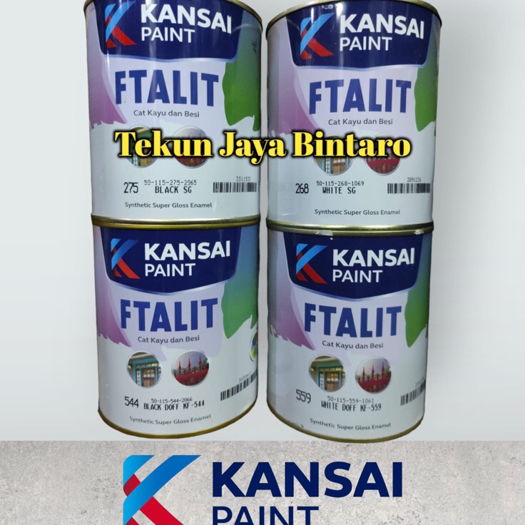 

Ready Khusus CAT FTALIT 1 KG WARNA DOFF SEMI GLOSS CAT MINYAK UNTUK KAYU DAN BESI