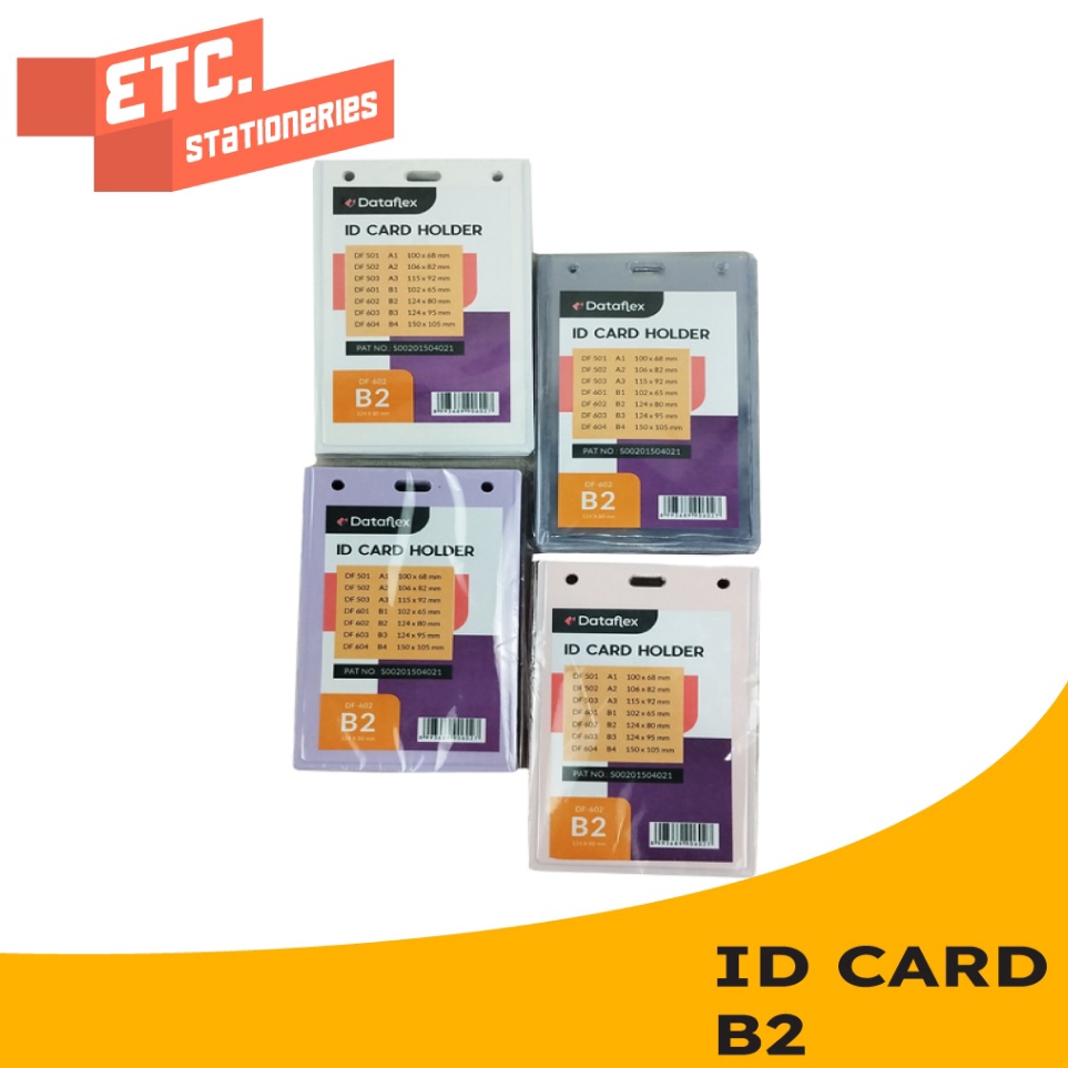 

Ready Terjamin Dataflex ID Card B2 Case Plastik Mika Name Tag Holder VC62