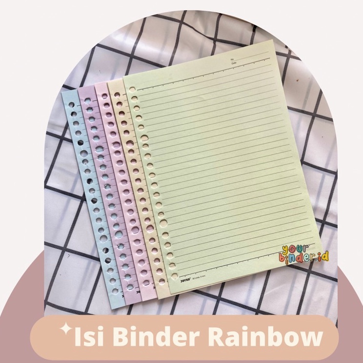 

Dijamin Original Isi Binder Rainbow 2r26r A5B5 Ready Stock