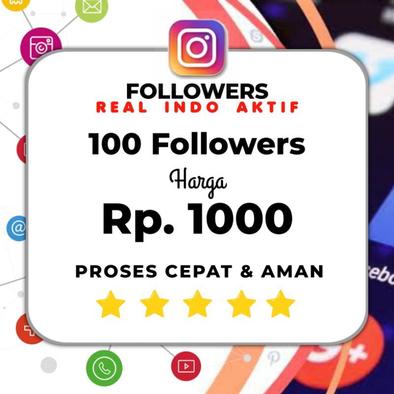 Instagram Follower INDONESIA Garansi 100%