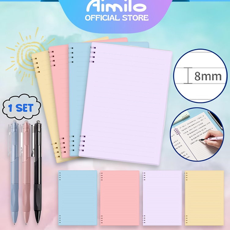 

Hot Limited READY Aimilo Notebook Set Buku Pulpen Koil 8 Lubang Yang Ditingkatkan Buku Diary Aesthetic Buku Jurnal Buku Catatan Buku Note Stiker Buku Tulis Aesthetic Sekolah Stationary