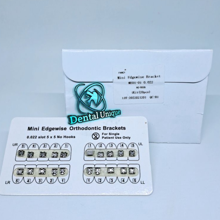 

Harga Terkini Bracket Fancy Amplop Biru Orthodontics Mini Edgewise No Hook