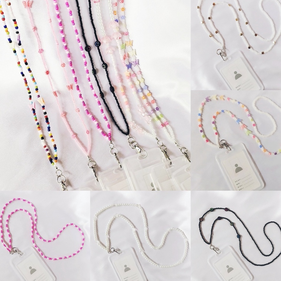 

Best Style PART I LANYARD STRAP KALUNG NAME TAG ID CARD MANIK BEADS LANYARD POD TALI PODS CEWE LANYARD INHALER