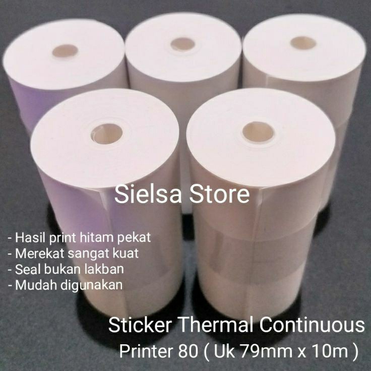 

Grosir Belanja KERTAS STIKER PRINTER THERMAL 8MM x 1 METER CONTINUOUS LABEL STICKER CETAK RESI OLSHOP BB