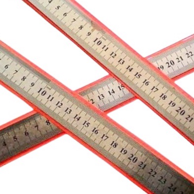 

Serba Update 1 cm Penggaris Besi Mistar Stainless Ruler