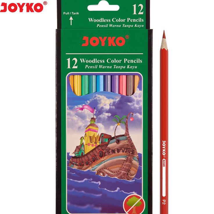 

Safe Payment Pensil Warna Joyko 12 warna Panjang