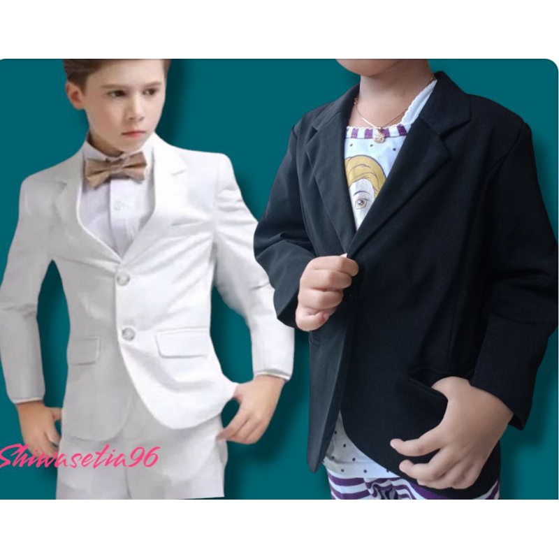 Jas Anak Usia2-13thn Anak Laki dan Anak Perempuan Blazer | Jas Hitam | Jas Putih Anak