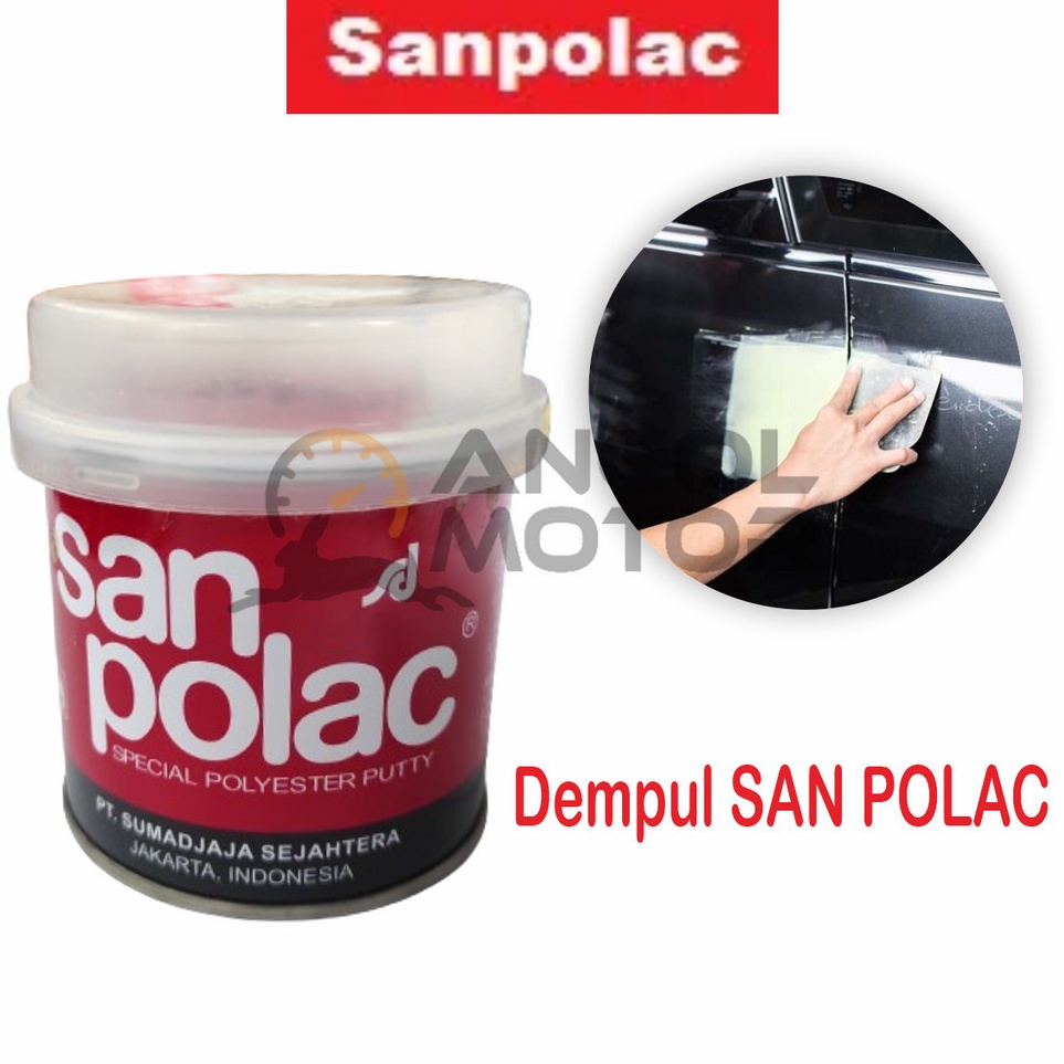 

KODE O86D Sanpolac Dempul Kecil 25gr Plus Hardener Cat Besi Kayu Plastik Body