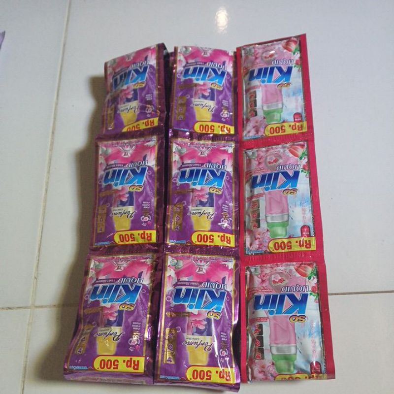 soklin cair sachet 500