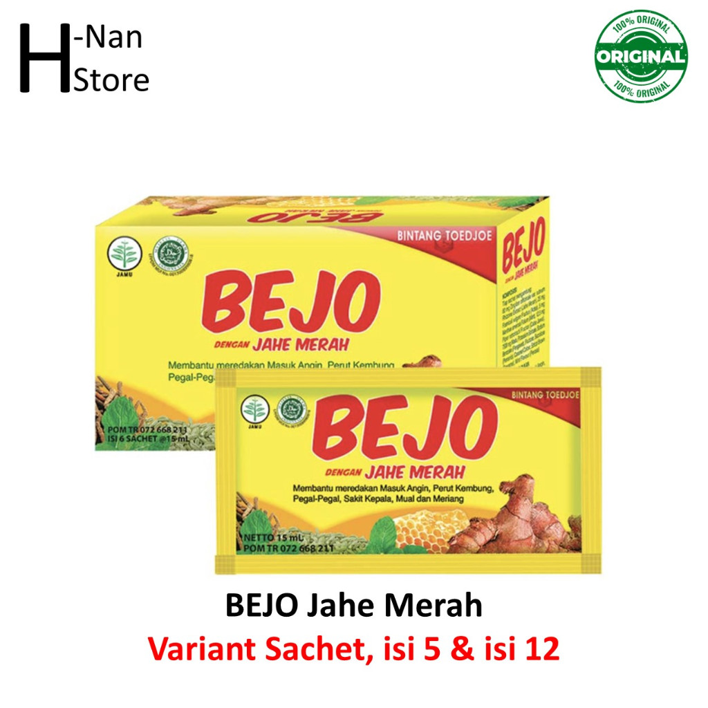 

Bejo Jahe Merah Bintang Toedjoe Box isi 12