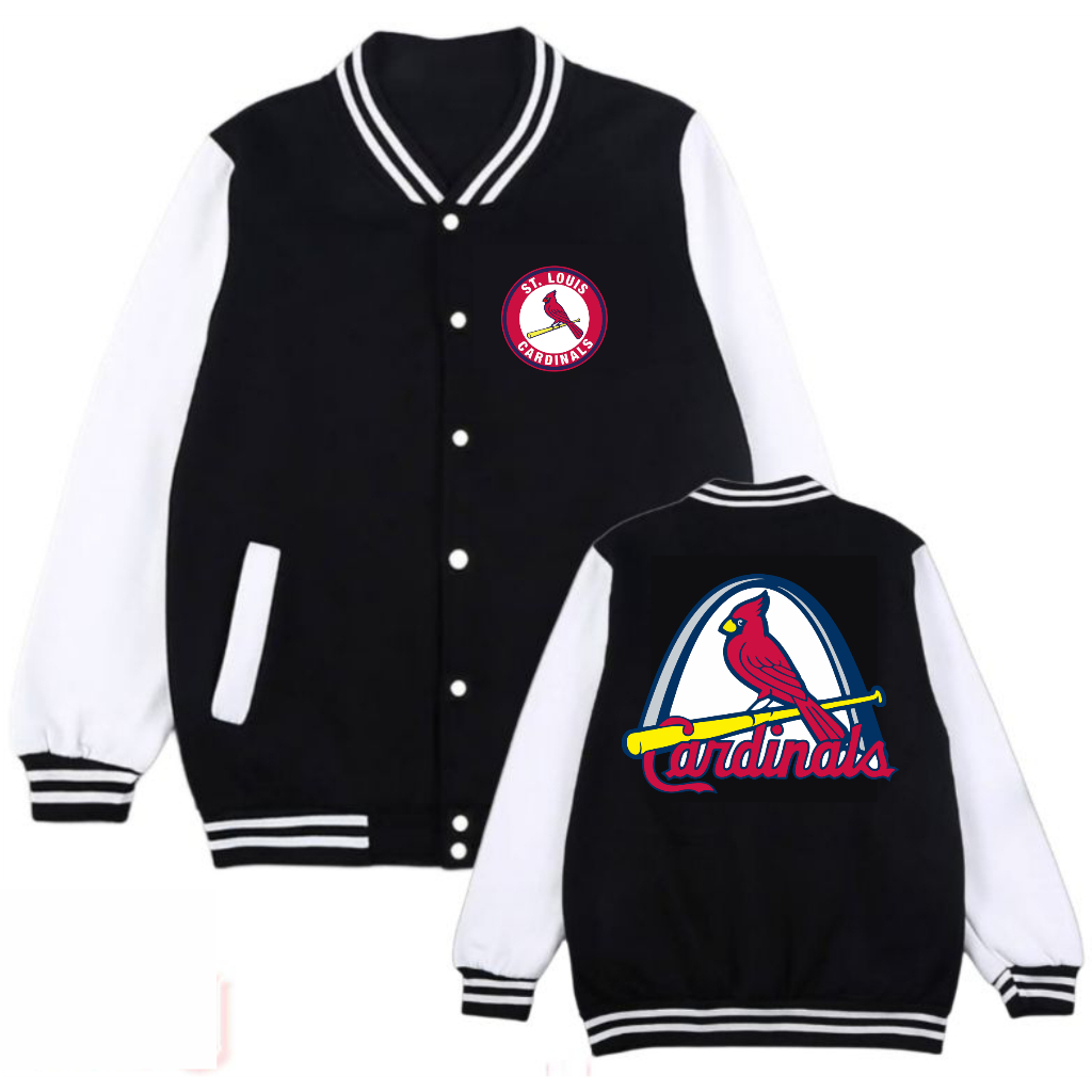 JAKET VARSITY BASEBALL PRIA CARDINALS BIG SIZE JUMBO