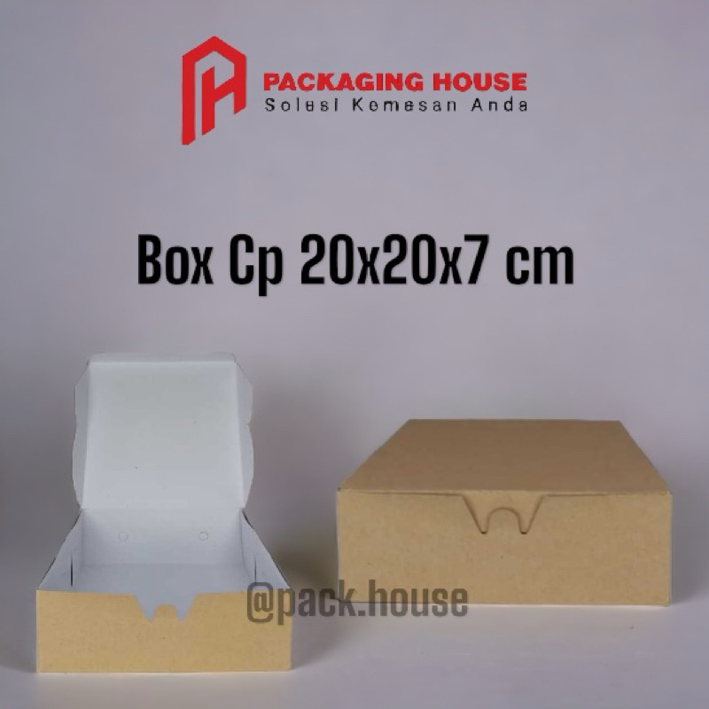 

BOX 20 KRAFT CP | BOX 20 KRAFT COKLAT PUTIH | DUS 20X20