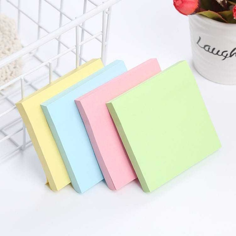 

Sticky Notes Polos 76x76MM 100lembar Kertas Catatan Kecil Mini Note Stick Paper Pembatas Halaman Pengingat Tugas Pekerjaan Job TM C32