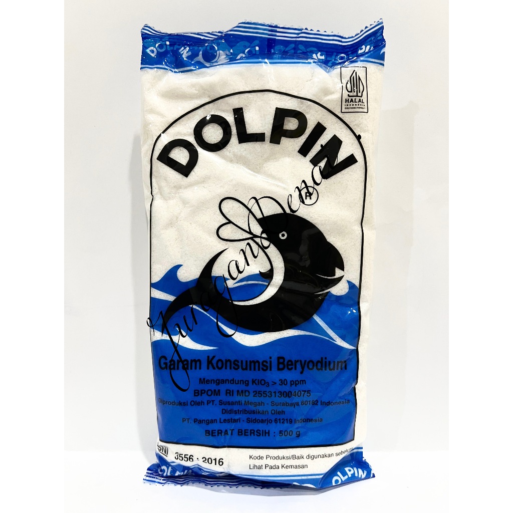

Dolphin - Garam konsumsi beryodium - 500gr ASLI!! Murah!! Murah!!