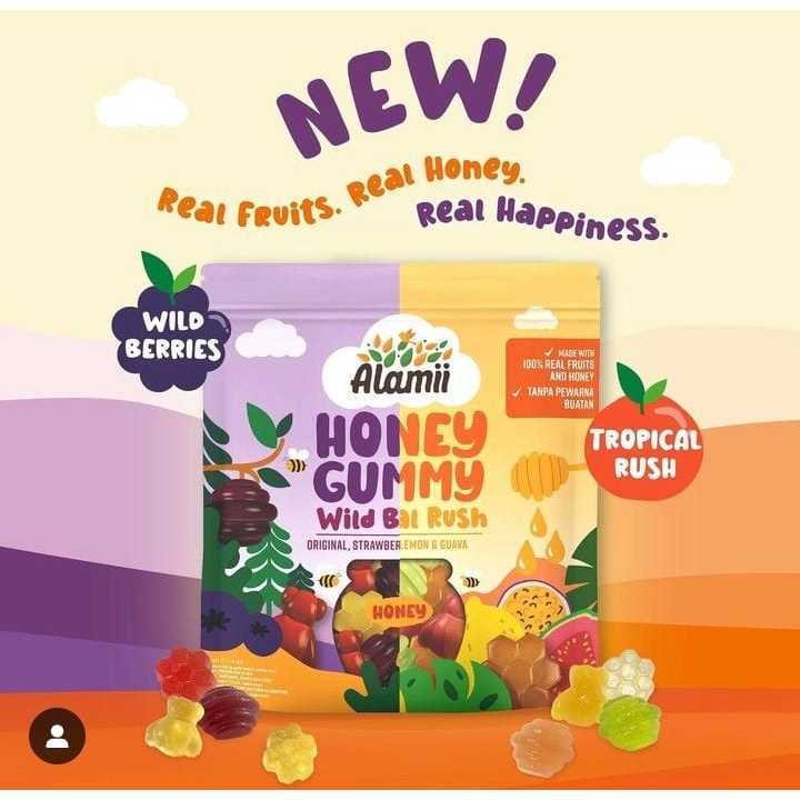 

Alamii Honey Gummy Tropical Rush & Wild Berries 40gr