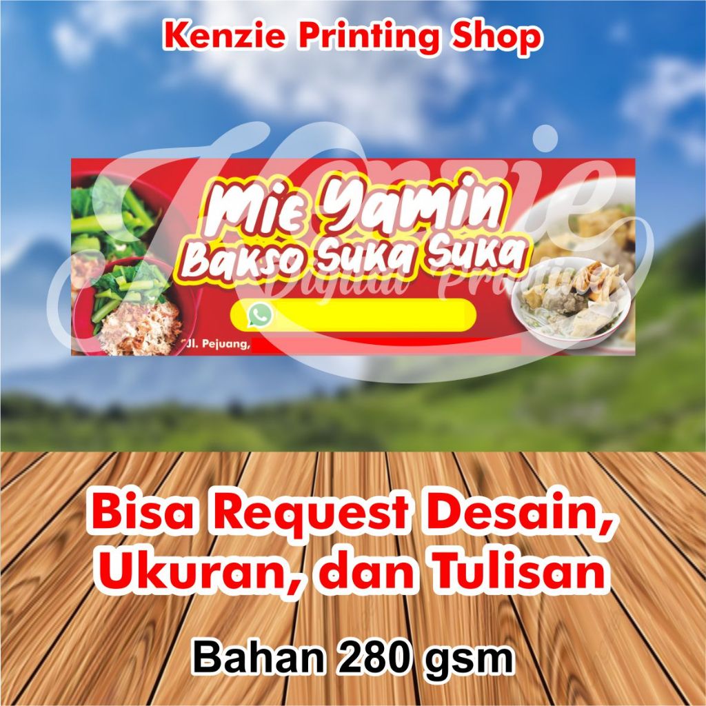 SPANDUK/BANNER WARUNG UKURAN CUSTOM